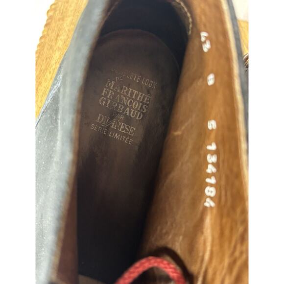 Marithe + Francois Girbaud Boots Black Red Stitch sz 43 MARITHE FRANCOIS GIRBAUD - Picture 7 of 15